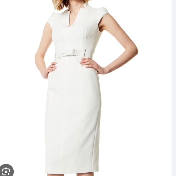 Karen Miller white sleeveless Forever dress size 6 - Picture 1 of 3